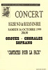 Concert à Rozay-en-Brie le 16 octobre 1999