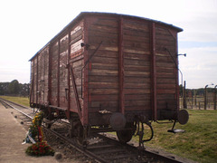Wagon for transport of prisoners.