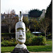 Sculpture dans le parc de l'abbaye de Saint Jacut de la Mer(22)
