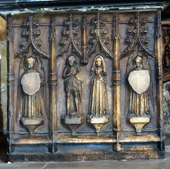 chesterfield church, derbs (25)weepers on tomb chest of henry foljambe +1503, made 1510 by harper and moorecock