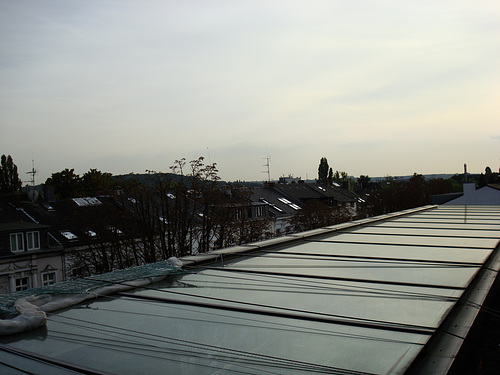 Auf der Dachterasse