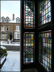 stained glass porch