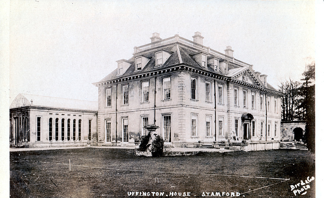 Uffington House, Stamford, Lincolnshire (Burnt and Demolished)