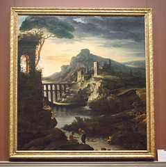 Evening: Landscape with an Aqueduct by Gericault in the Metropolitan Museum of Art, August 2010
