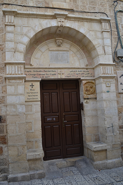 The Old City of Jerusalem, The Door to St.Dimiana's Coptic College