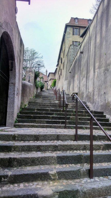 Montée de Chalemont qui mène au musée dauphinois (ancien couvent)