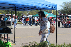 #1 )  Elvis approaches,!   enters under the canopy at one end of the Stage....He will perform shortly!   Spring Festival Entertainment !