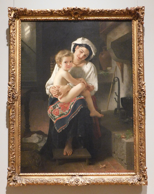 Young Mother Gazing at her Child by Bouguereau in the Metropolitan Museum of Art, January 2022
