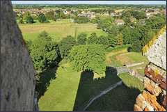 On the very top,  of..... 'Tattershall castle'