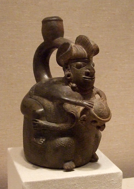 Stirrup-Spout Vessel with Two Figures in the Metropolitan Museum of Art, February 2012