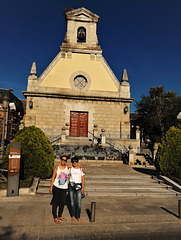Outside the church in Guadarrama