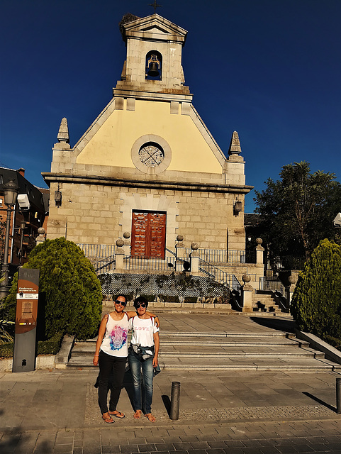 Outside the church in Guadarrama