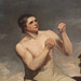 Detail of Richard Humphries, the Boxer by John Hoppner in the Metropolitan Museum of Art, August 2010