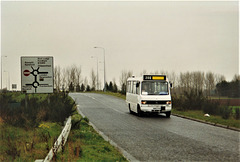 Wayland Mini-Buses N887 FVF near Red Lodge – 3 Dec 1995 (294-28)