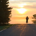 sunrise cyclist