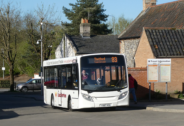Coach Services of Thetford YX67 VGG in Thetford - 17 Apr 2025 (P1200812) Coach Services of Thetford YX67 VGG in Thetford - 17 Apr 2025 (P1200812)