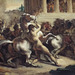 Detail of The Race of the Riderless Horses by Gericault in the Getty Center, June 2016