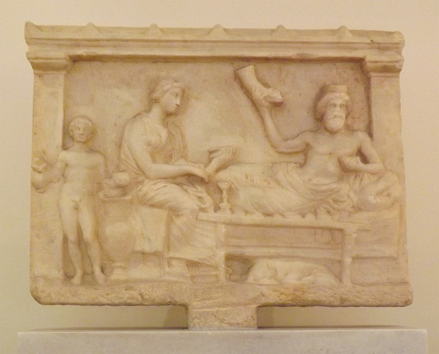 Votive Relief from Palio Phaliro in the National Museum in Athens, May 2014