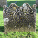 elham church, kent,  skulls and bones on c18 tomb, tombstone, gravestone of william pettit +1739 (9)