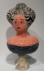 Serious People, glazed ceramic