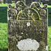 elham church, kent,  c18 skulls and bones on tomb, tombstone, gravestone of john griffen +1725 (10)
