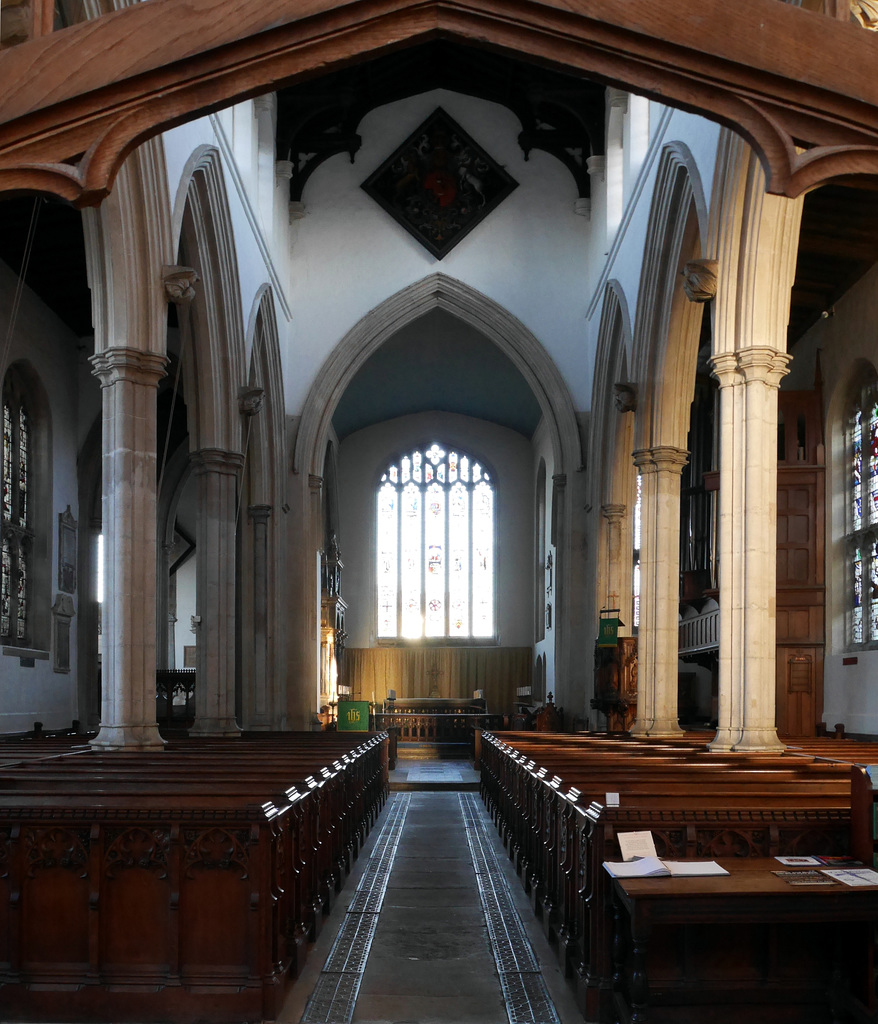 Stamford - St Martin - interior from W 2015-02-18