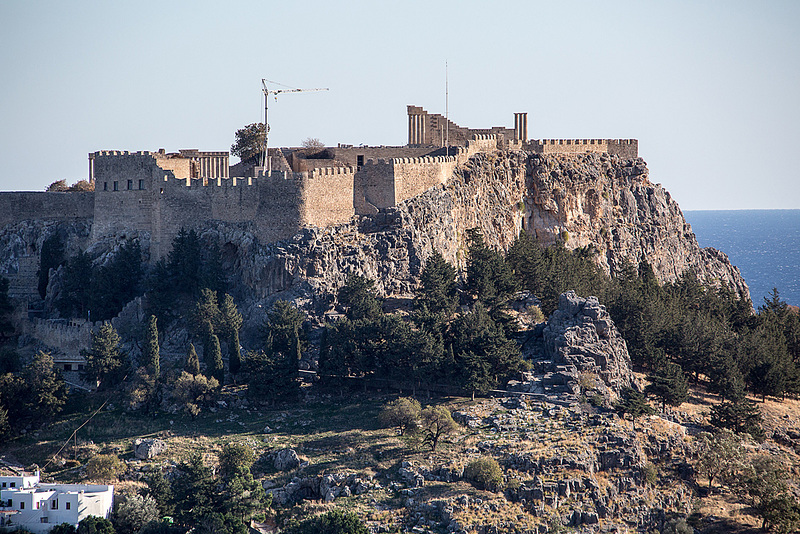 20151203 9609VRAw [R~GR] Johanniter Burg, Akropolis, Lindos, Rhodos