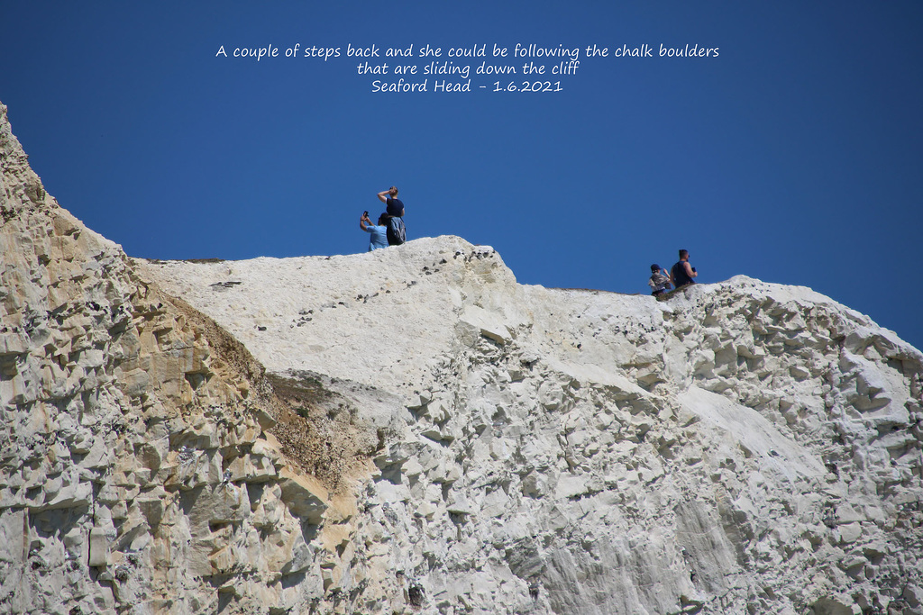 Don't step backwards - Seaford Head 1 6 2021