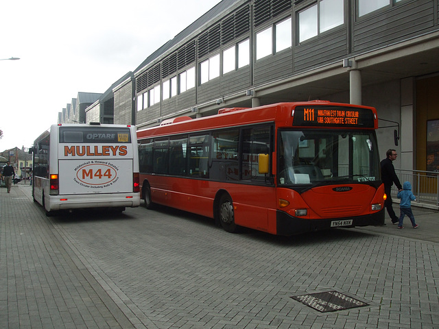 DSCF1459 Mulleys Motorways AE06 YYU and YN54 NXK  in Bury St. Edmunds - 5 Sep 2015