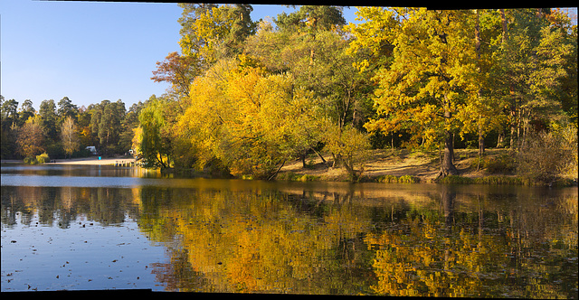 In Puschtscha-Wodyzja im Herbst