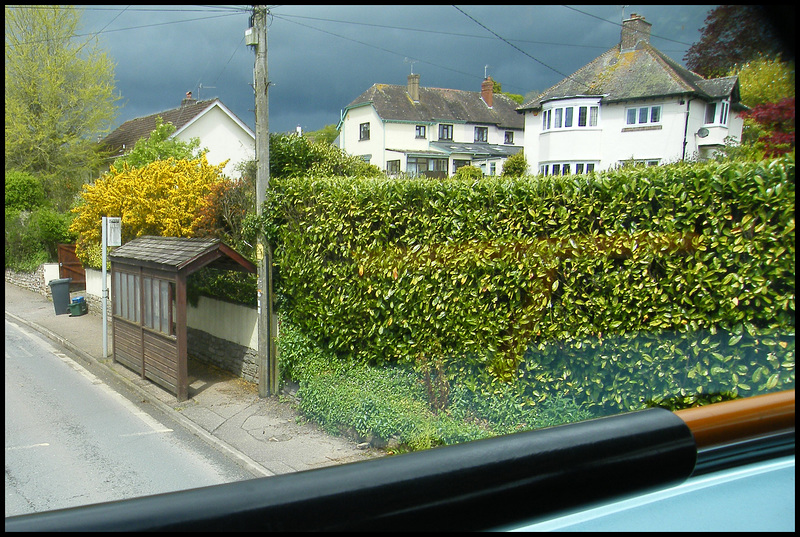 bus stop on Woolbrook Road