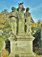 brompton cemetery ,london,george godwin memorial, +1888, editor of the builder , by james forsyth