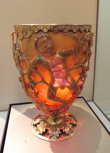 The Lycurgus Cup in the British Museum, May 2014