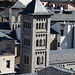 Andorra la Vella, The Bell Tower of the Church of Sant Pere Màrtir Viewed from Balcony of Hotel Panorama