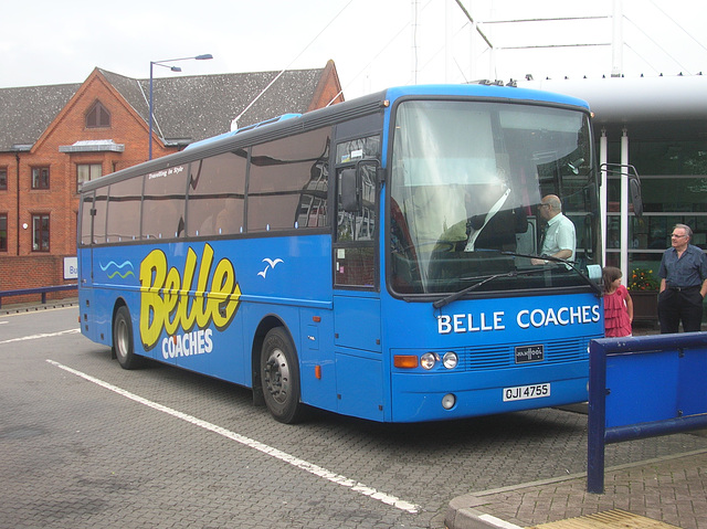 Belle Coaches OJI 4755 (R400 LCT) in Bury St. Edmunds - 25 Aug 2011 (DSCN6750)
