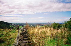 Looking North from near Mow Cop (Scan from 1999)