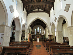 elham church, kent, late c12 arcades, c15 clerestory  (15)