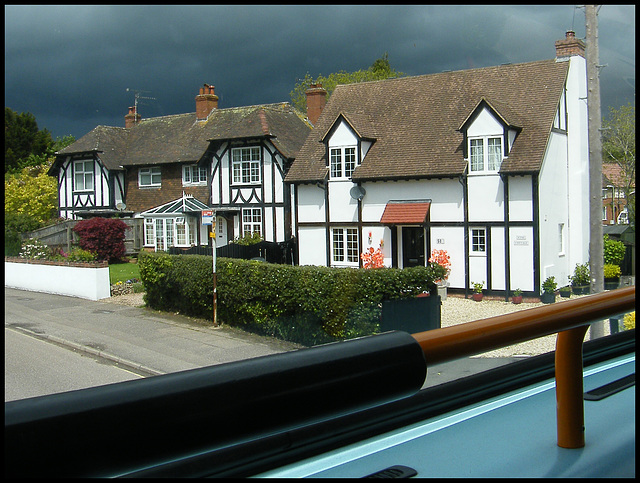 black sky in Woolbrook Road