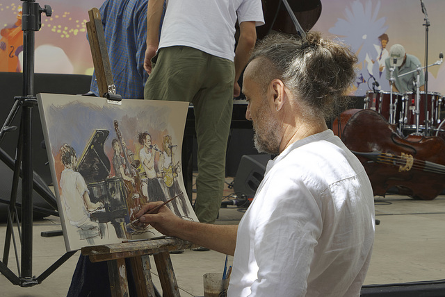 Le peintre . Le peintre .