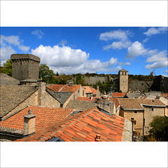 Roofs of Le Couvertoirade.