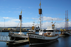 Boats In Husavik Harbour