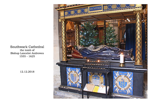 Southwark Cathedral - Bishop Andrewes' tomb 12 12 2018
