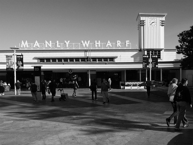 Manly Wharf  -  2:38 PM  -  sun is in northwest