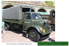 1941Austin K3 3 ton lorry WW2 HCVS Brighton 12 5 2024 off side