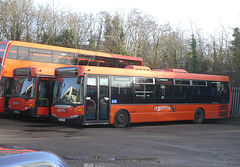 Mulleys Motorways YT11 LPY and YN54 NXK at Ixworth - 6 Dec 2024 (P1200519)