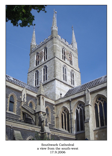 Southwark Cathedral from the South west17 9 2006