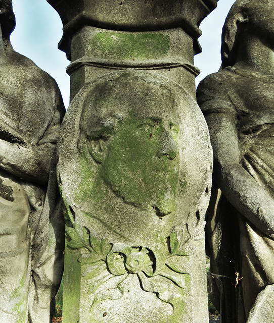 brompton cemetery ,london,george godwin memorial, +1888, editor of the builder , by james forsyth