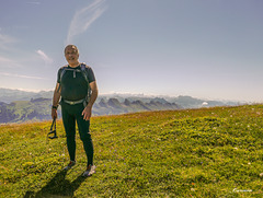 Gruss aus den Bergen ,zwischen dem Säntis und dem Rotstein Pass