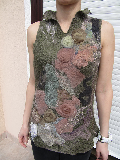 nuno felted tunic