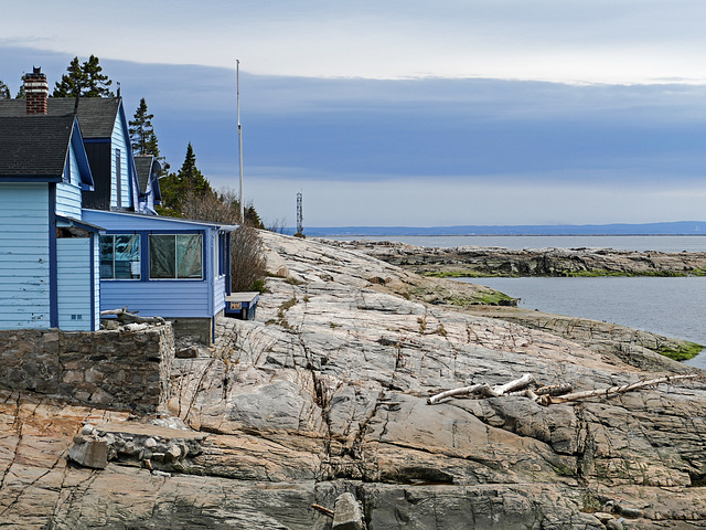 Day 10, shore by dry dock, Tadoussac